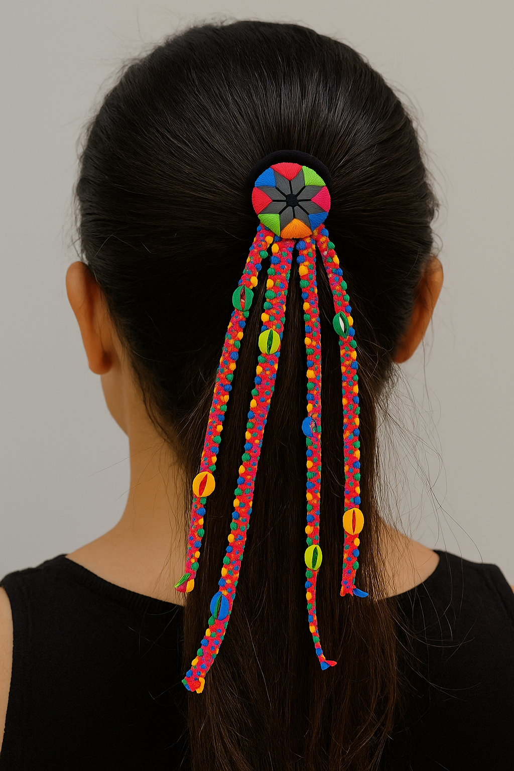 Multicolor Beaded Braided Hair Band