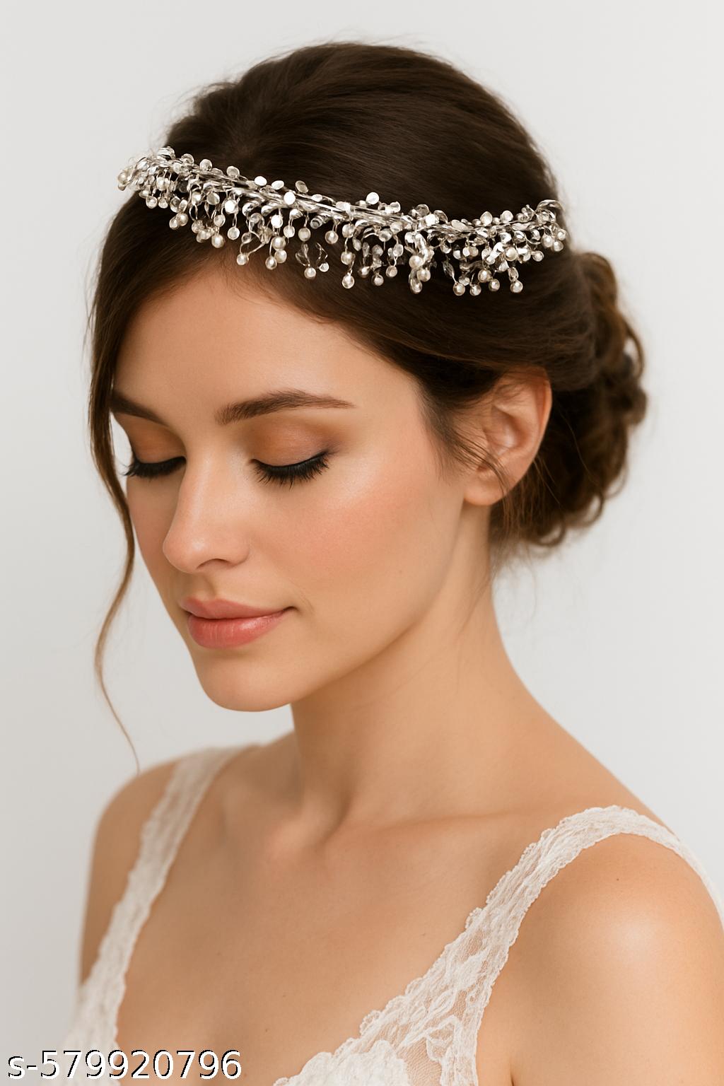 Elegant Pearl & Crystal Floral