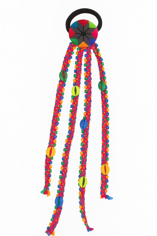 Multicolor Beaded Braided Hair Band